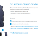 Chaleco Plomado Dental marca Colé