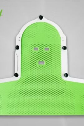 Máscara tipo S con agujero en nariz y boca