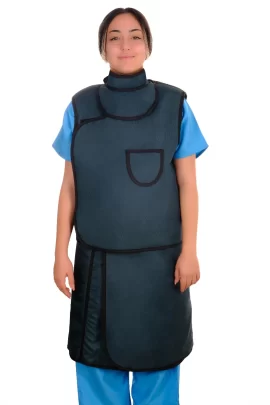 Delantal plomado Chaleco y Falda marca Colé