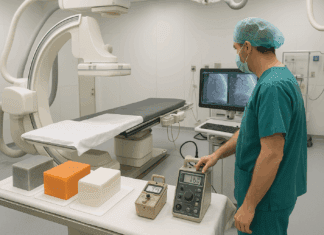 ¿Qué pruebas de aceptación y caracterización requiere instalar equipo nuevo para informar dosis/tasas a cardiólogos?